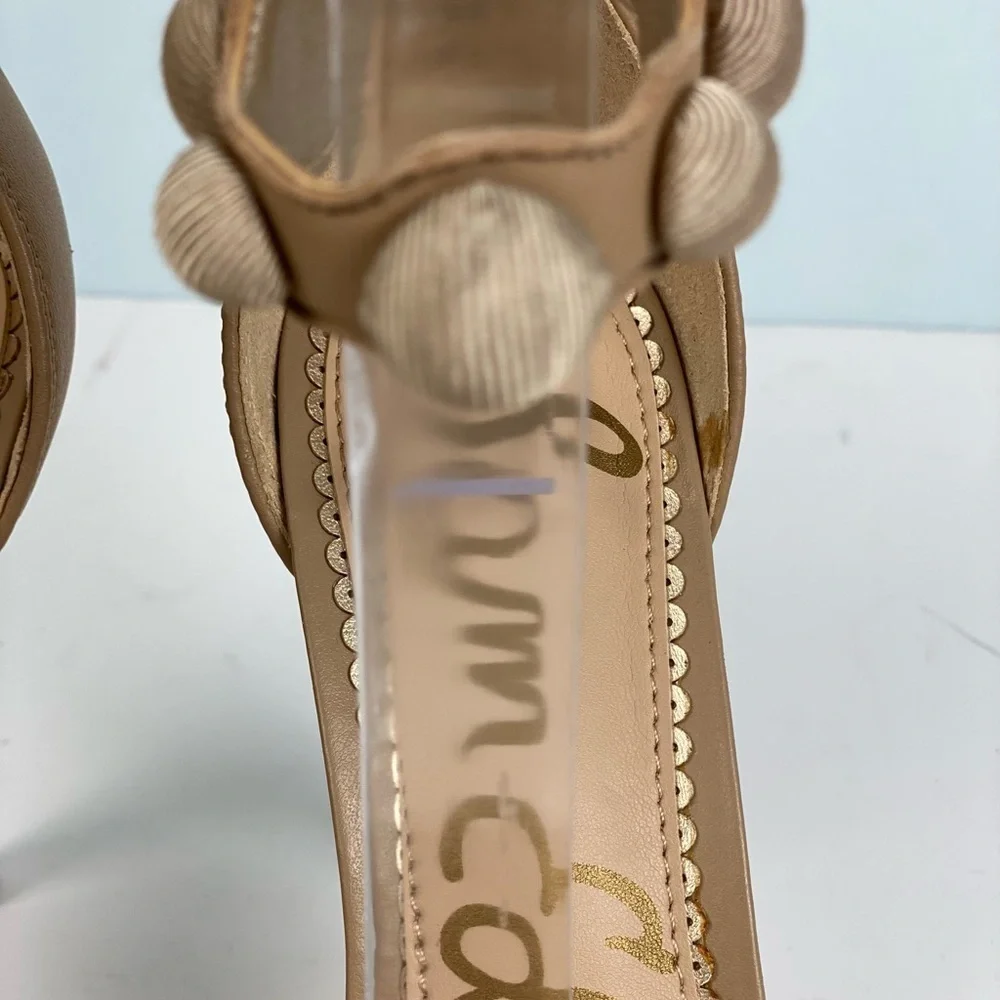 SAM EDELMAN Addison Stiletto, Classic Nude Leather size 7